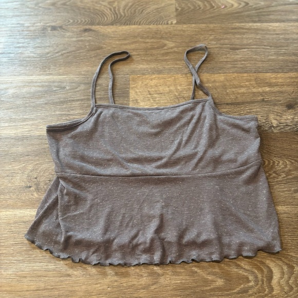 FP Beach Tops - Free People FP Beach Tank Made in USA Shell Button Back Boho Top Women’s Large